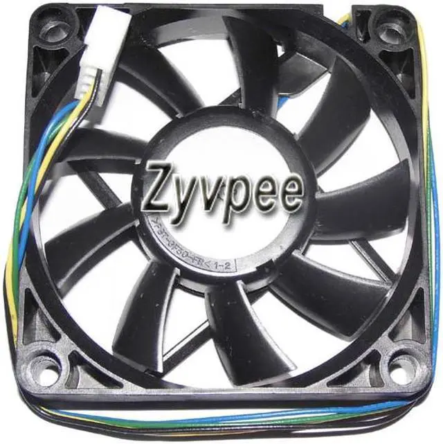 Alt view image 2 of 3 - 70MM 7015 C02 DC12V 0.28A 4 Wires 4 Pins 7CM CPU Cooling Fan