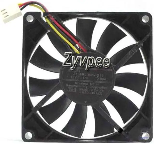 Alt view image 3 of 4 - 80MM 8015 CA3 DC12V 0.09A 3 Wires 3 Pins 8CM CPU Cooling Fan