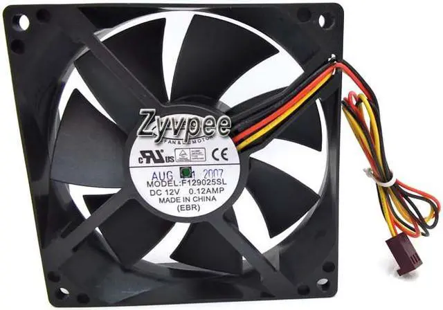 Alt view image 2 of 3 - EVERFOW 9025 F129025SL 12V 0.12A 3Wire Replace with HP Spare P/N:418167-001 Server Fan