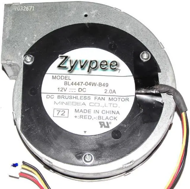 Main image of 110MM 11028 BL4447-04W-B49 12V 2.0 4 Wires 4 Pins Blower Cooling for Server Power