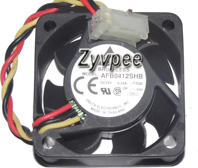 Alt view image 2 of 4 - 40mm 4015 T7QB 12V 0.35A 3 Wires 3 Pins 4CM CPU Cooling Fan