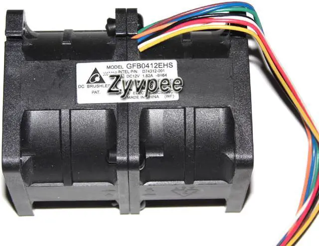 Alt view image 2 of 3 - 40mm 4056 6H64 DC12V 1.82A 8 Wires 8 Pins Server Cooling Fan for INTEL D74312-001