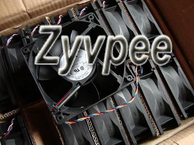 Alt view image 3 of 4 - 120mm 12038 Zyvpee AFC1212DE D8794 12V 1.6A 4 Wires 12cm Server Cooling Fan