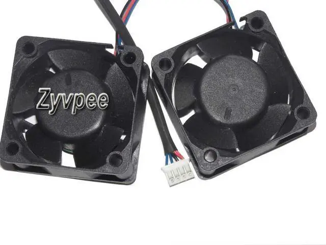 Alt view image 3 of 4 - 40mm 4020 2 Pcs / group 12V 0.4A 3 Wires 3 Pins 4CM Cooling Fan