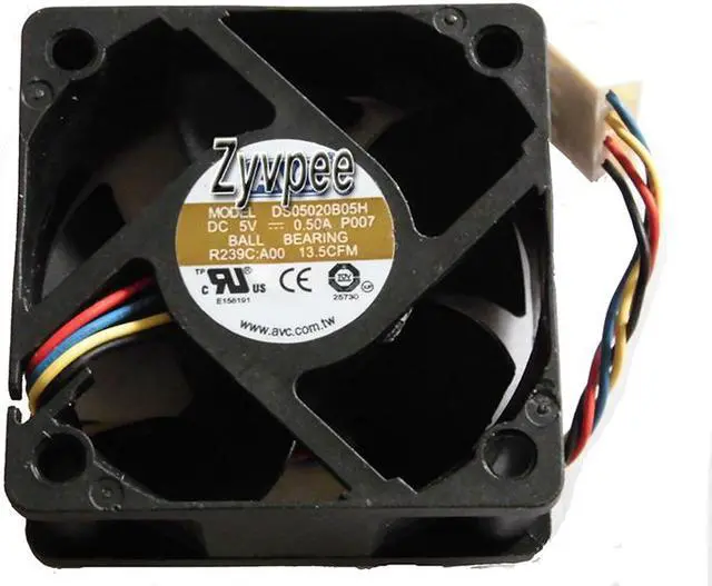 Alt view image 2 of 3 - 50mm 5020 DS05020B05H P007 DC5V 0.5A 4 Wires 5CM Cooling Fan
