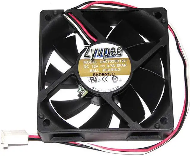 Alt view image 2 of 3 - 70mm 7020 SFAR DC12V 0.7A 3 Wires 3 Pins 7CM CPU Cooling