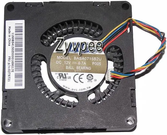 Alt view image 3 of 4 - 70mm 7015 BASA0715B2U DC12V 0.7A 4 Wires 4 Pins for Lenovo M92p 03T9721 Notebook