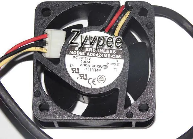 Alt view image 2 of 3 - 40mm 4020 AD0424MB-C56 DC24V 0.07A 3 Wires 3 Pins 4CM Inverter Server Cooling