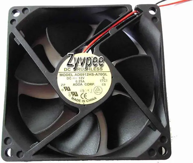 Main image of 90mm 9025 AD0912HS-A70GL DC12V 0.25A 2 Wires 2 Pins 9CM Cooling Fan