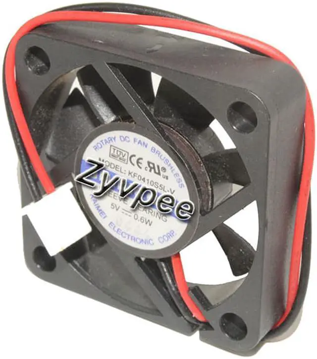 Alt view image 3 of 5 - 40MM 4010 KF0410S5L-V DC5V 0.6W 2 Wires DVR 4CM Cooling Fan