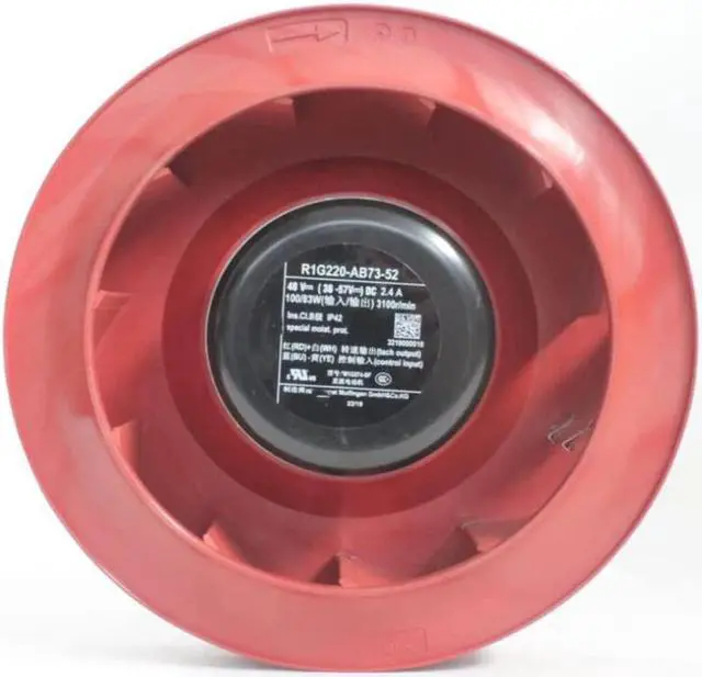 Main image of Zyvpee R1G220-AB73-52 DC48V 2.4A 100/83W 3100RPM 4-Wires air Purifier Cooling Fan 220x70mm