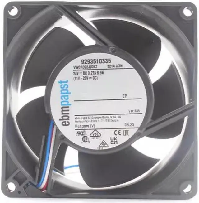 Main image of Zyvpee 3214J/2N 9238 24V 0.27A 6.5W 3 Wires Inverter Cooling Fan 92x38mm