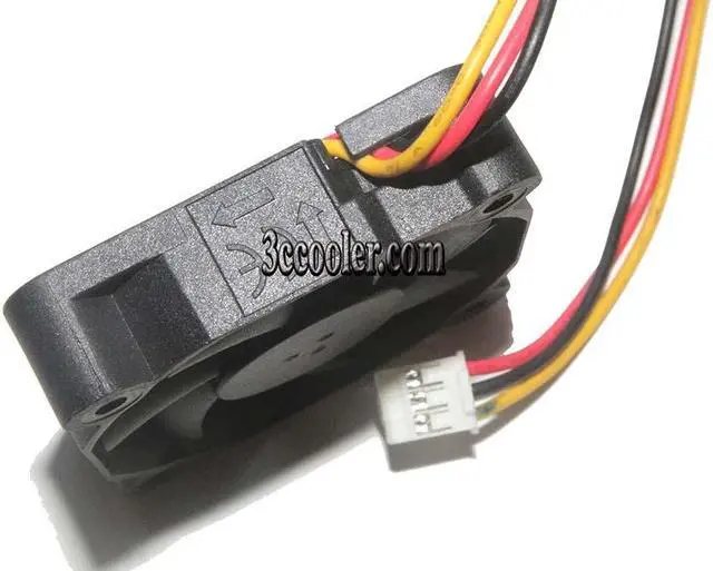 Alt view image 2 of 3 - Zyvpee HA40101V4-D13U-C99 12V 0.8W 3Wire 4cm PLC IPC Cooler Cooling Fan 40x10mm