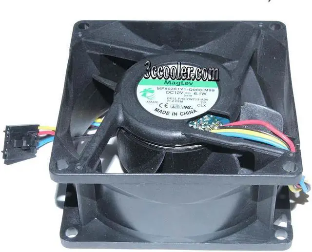 Alt view image 2 of 4 - Zyvpee MF80381V1-Q000-M99 80MM 8038 12V 6.1W 71.2CFM YW713 4 Wires 8CM Server Cooling