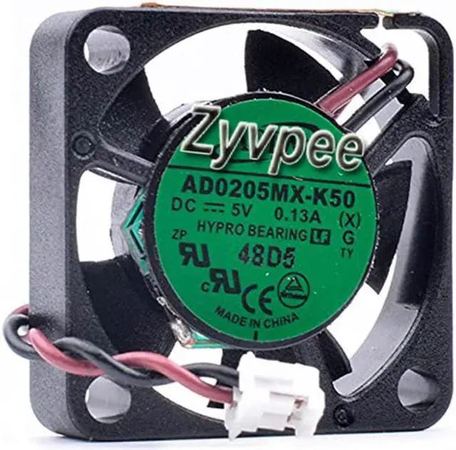 Main image of Zyvpee 25mm 2506 AD0205MX-K50 DC5V 0.13A 2 Wires 2 Pins 2.5CM Mini Cooling Fan