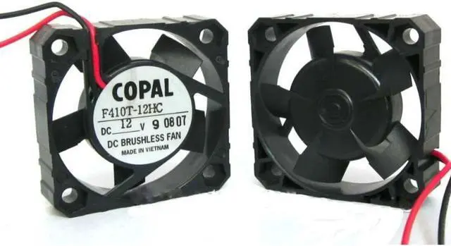 Alt view image 2 of 2 - Zyvpee 4010 F410T-12HC 12V 0.09A 7000RPM 27dBA 2Wire Cooling Fan