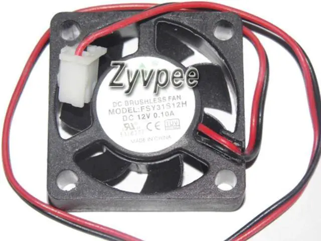 Main image of Zyvpee 3CM 3010 30*30*10MM FSY31S12H 12V 0.1A 2 Wires Cooler Fan