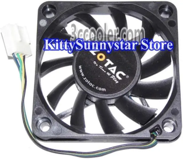 Alt view image 2 of 2 - Zyvpee 6CM DFB601012L 12V 1.6W 4 Wires Case Fan 60x10mm
