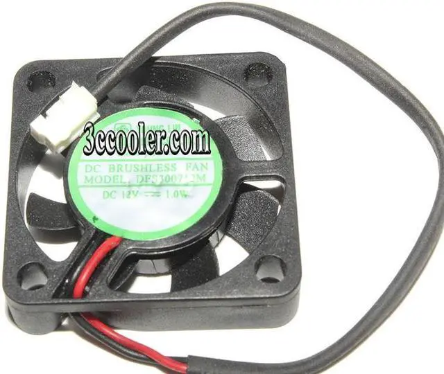 Main image of Zyvpee 30mm DFS300712M 12V 3CM 1.0W 2Wire Cooling Fan 30x30x7mm