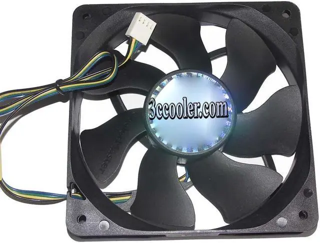 Alt view image 3 of 3 - Zyvpee 120mm A12025-20RB-4CP-F1 DF1202512RFHN 12V 0.32A 4 Wires Case Fan 120x25mm