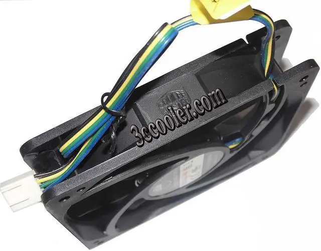 Alt view image 2 of 3 - Zyvpee 120mm A12025-20RB-4CP-F1 DF1202512RFHN 12V 0.32A 4 Wires Case Fan 120x25mm