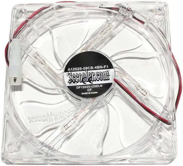 Main image of Zyvpee A12025-08CB-4BN-F1 DF1202512SELN 12V 0.16A 2 Wires Blue LED Cooling Fan