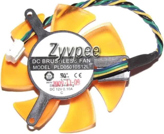 Main image of Zyvpee PLD05010S12L DFB501012H 12V 0.1A 4 Wires Video Fan for 9400GT GT210 GT520