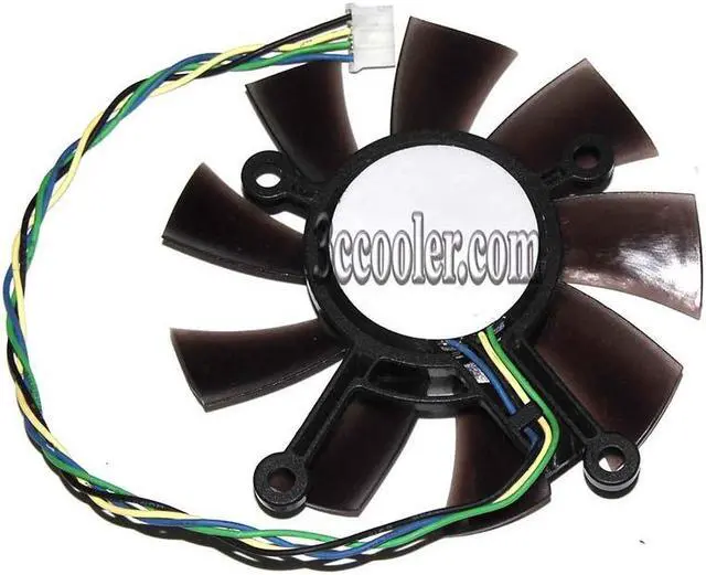 Main image of Vga cooling fan 43*43*43mm gray & transparent 9 blades for HD7770 EAH5830 6850GTX550Ti GTS450 GTS460