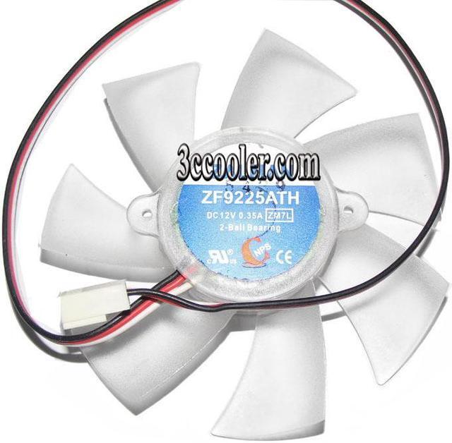 Main image of Zyvpee ZF9225ATH 12V 0.35A 3 wires 3 pins LED Cooling Fan