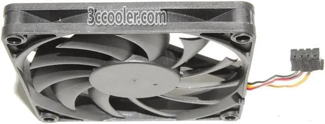 Alt view image 2 of 3 - Zyvpee 80MM Motor DF128010BM DC12V 0.18A 3800RPM 3 Wires 8CM Case Fan 80x10mm