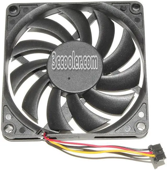 Alt view image 3 of 3 - Zyvpee 80MM Motor DF128010BM DC12V 0.18A 3800RPM 3 Wires 8CM Case Fan 80x10mm