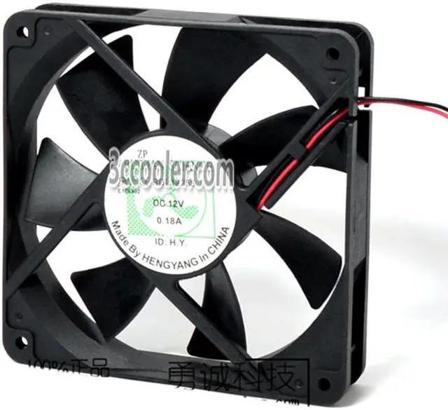 Alt view image 2 of 3 - Zyvpee 120MM RDL1225S 12V 0.18A 2 Wires 12CM Cooling Fan 120x25mm