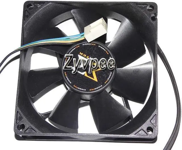 Alt view image 3 of 3 - Zyvpee 8025 RDD8025S1 12V 0.4A 4 wires 4 pins case fan,8cm cpu cooler