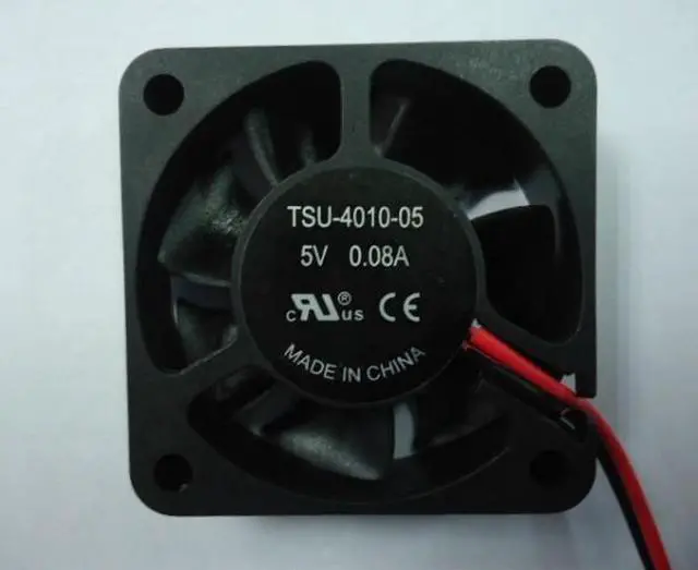 Main image of TSU-4010-05  Silent Cooling Fan With  5V 0.08A 2Wire 40*40*10mm For USB Power Supply