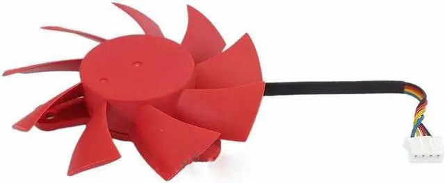 Alt view image 2 of 2 - NTK FD8015U12S 12V 0.5A 4 wires 4 pins red frameless vga fan HD7750 HD7770 graphics card cooler