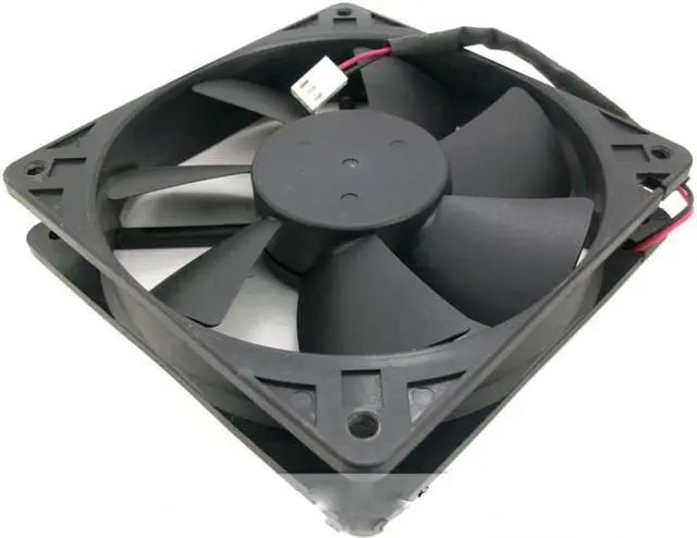 Alt view image 2 of 2 - Square Cooling Fan of SUPERRED 12025 CHB12012BS with  12V 0.26A 2-Wires