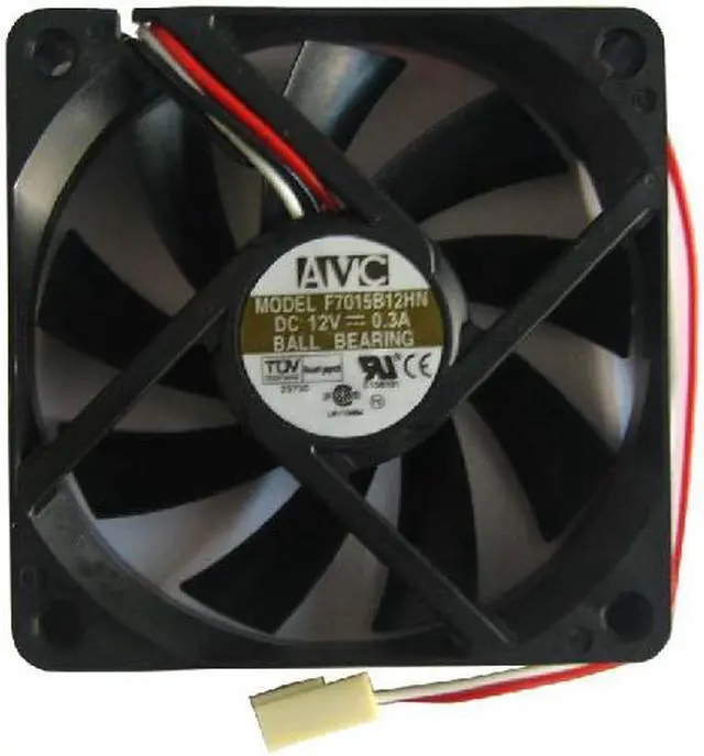 Main image of Square Cooler of AVC 7015 F7015B12HN with 12V 0.3A 3-Wires