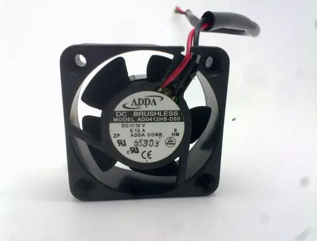 Main image of square Cooler of ADDA 4015 AD0412HB-D50 with 12V 0.12A 2-Wires