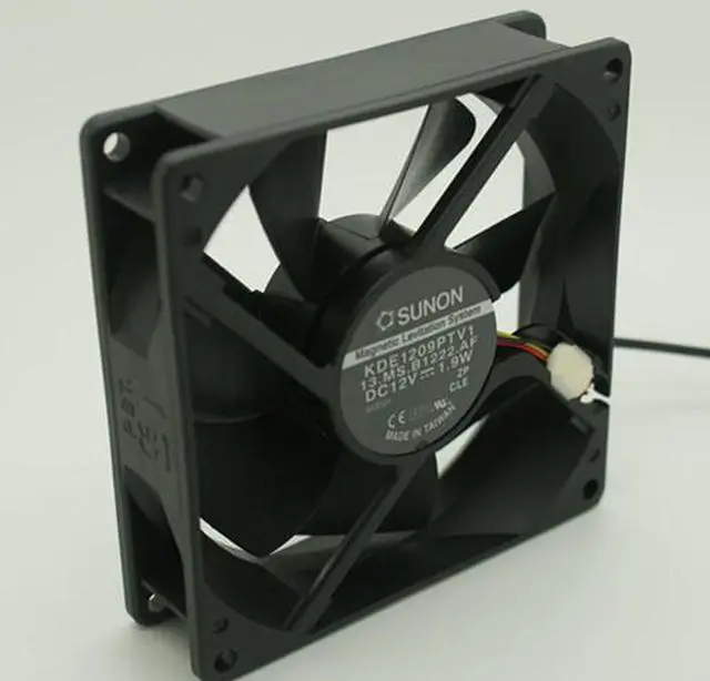 Main image of Square Cooler of SUNON 9225 KDE1209PTV1 with 12V 1.9W 3-Wires Case fan power cpu cooler