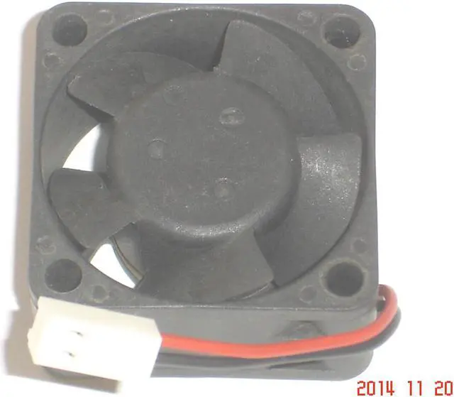 Alt view image 2 of 2 - DC square Cooler of Delta 4020 DFB0412H with 12V 0.10A 2-Wires