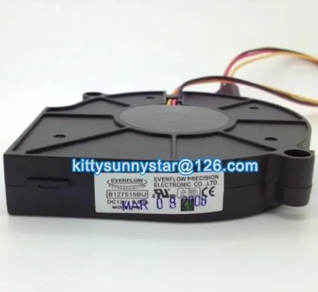 Main image of DC Blower of EVERFLOW 7515 B127515BU with 12V 0.8A 3Wire For 775 1155 cpu