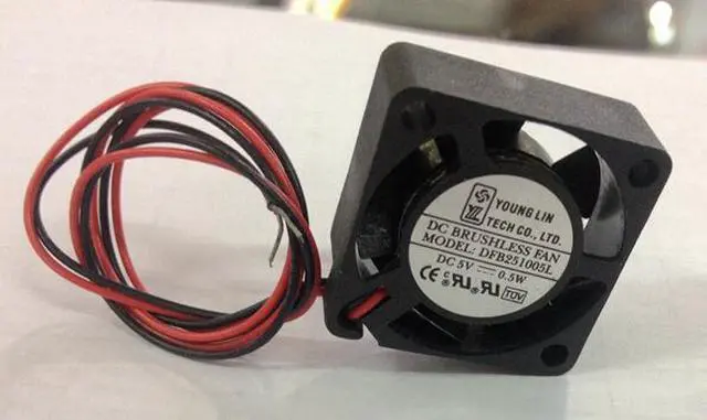 Alt view image 2 of 3 - DFB251005L DC12V 0.04A 0.5W 2-Wires Ball bearing Cooling Fan for Chipset hardDisk