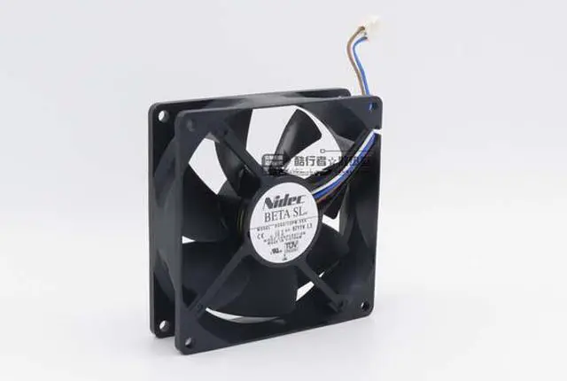 Alt view image 3 of 3 - Nidec 9025 9cm D09A-12PM  Ball bearing silence Cooler with 12V 0.10A 3 Wires 3pins For case