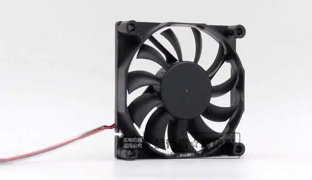 Alt view image 2 of 2 - Superred DC 8015 CHA8012BB-M Ball Bearing Cooler with 12V 0.12A 2 Wires For case