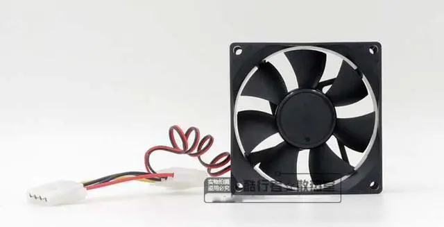 Alt view image 2 of 2 - DC Brushless EFB-08E12H 8025 Cooler with 12V 0.20A 2 Wires 4Pins For cases