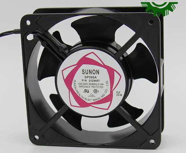 Main image of Square SUNON DP200A P/N2123HSL AC Axial Fan with AC 220/240V 50/60Hz 0.14A 2 Wires