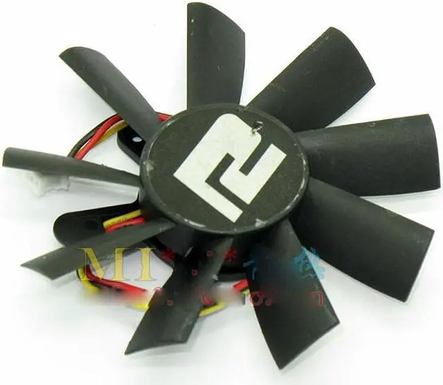 Alt view image 2 of 2 - Power Logic PLA09215S12H DC Brushless Cooler with 12V 0.55A 3 Wires 3 Pins For HD4890 Video Card