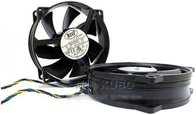 Alt view image 3 of 5 - Keep 9225 A9225L12S Circular DC Cooler with 12V 0.,20A 4 Wires 4Pins sleeve bearing For case, CPU