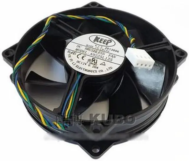 Main image of Keep 9225 A9225L12S Circular DC Cooler with 12V 0.,20A 4 Wires 4Pins sleeve bearing For case, CPU