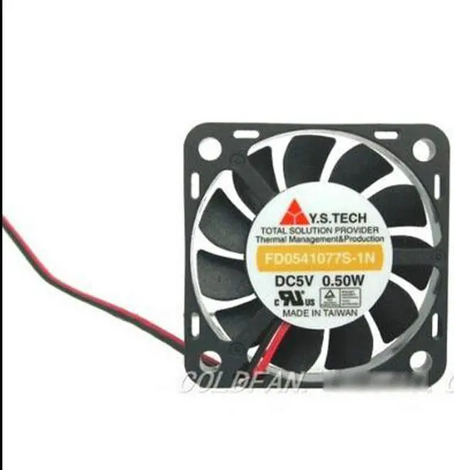 Main image of Y.S TECH 4007 FD0541077S-1N DC Cooling fan with 5V 0.5W 6200RPM 29.5dBA 2 Wires 2Pins Connector